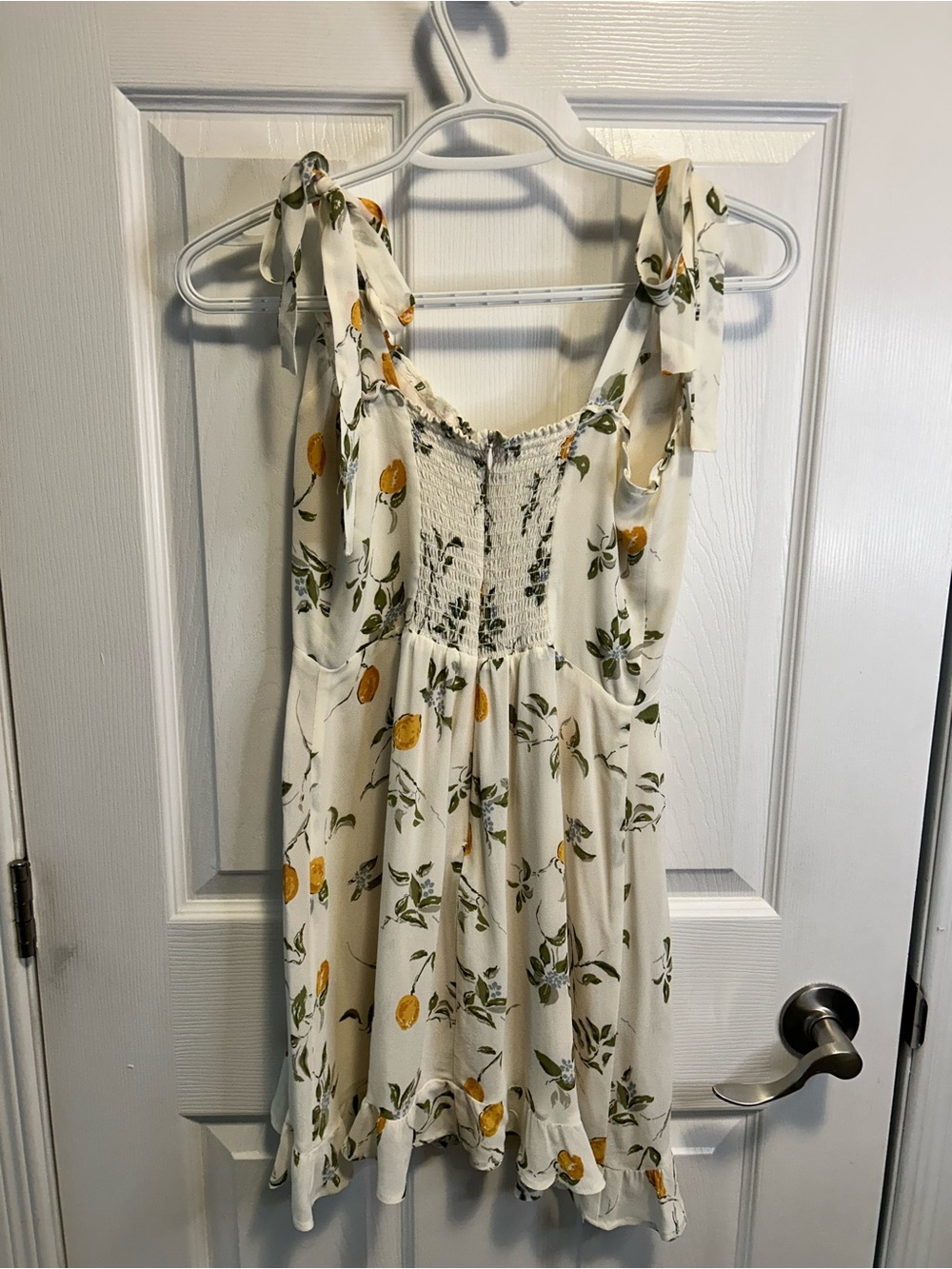 Reformation Christine Citron Mini Dress with Lemon Print - Picture 6 of 13